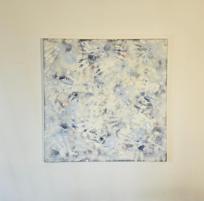 Traces de main peinture acrylique sur toile 100x100cm – Image 2