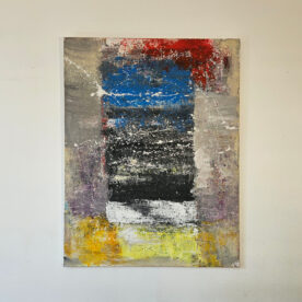Fenêtre sur azur peinture acrylique sur toile 116x89cm – Image 2