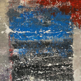 Fenêtre sur azur peinture acrylique sur toile 116x89cm – Image 3